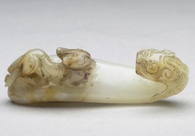 图片[3]-Jade belt hook, Yuan to Ming dynasty (1271-1644)-China Archive